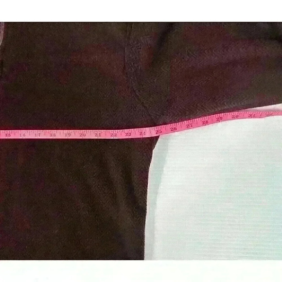 London Fog Collection Mens 2XL Burgandy Pullover Fleece Sherpa Lined 1/4 Zip Up - Picture 4 of 8